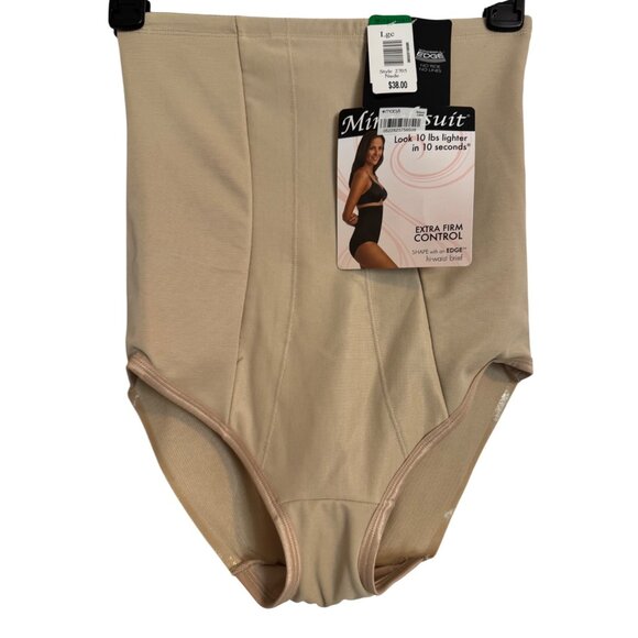 Miracle Suit Extra Control Size Large Nude Hi- Waisted Brief NWT $38 - Picture 4 of 5